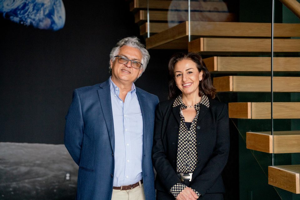 The founders of Better Tomorrow Solar, Roji Aldashi and Kaveh Kamooneh