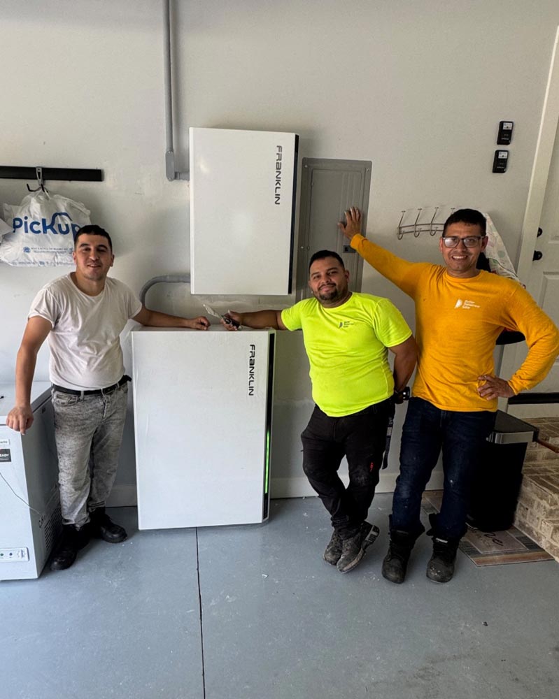 Whole home battery installed by Better Tomorrow Solar for energy independence in Atlanta, GA. 